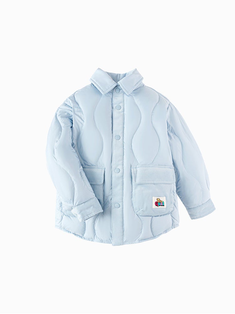 بالابالا معطف شتوي بلون موحد للأولاد - Image 1