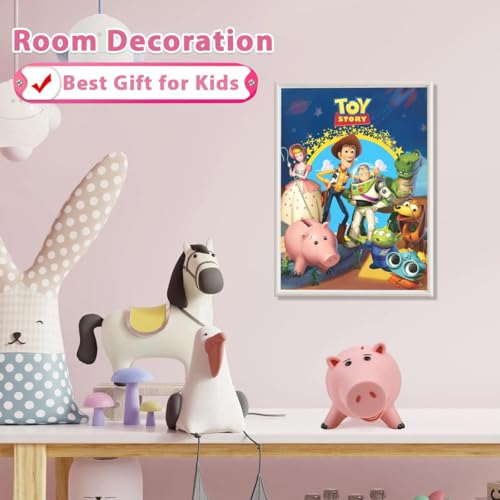 PHOCAS Hamm Piggy Bank Unbreakable Cute Pink Pig Money Bank Plastic Saving Coin Bank for Kids Christmas Birthday Gift - Image 5