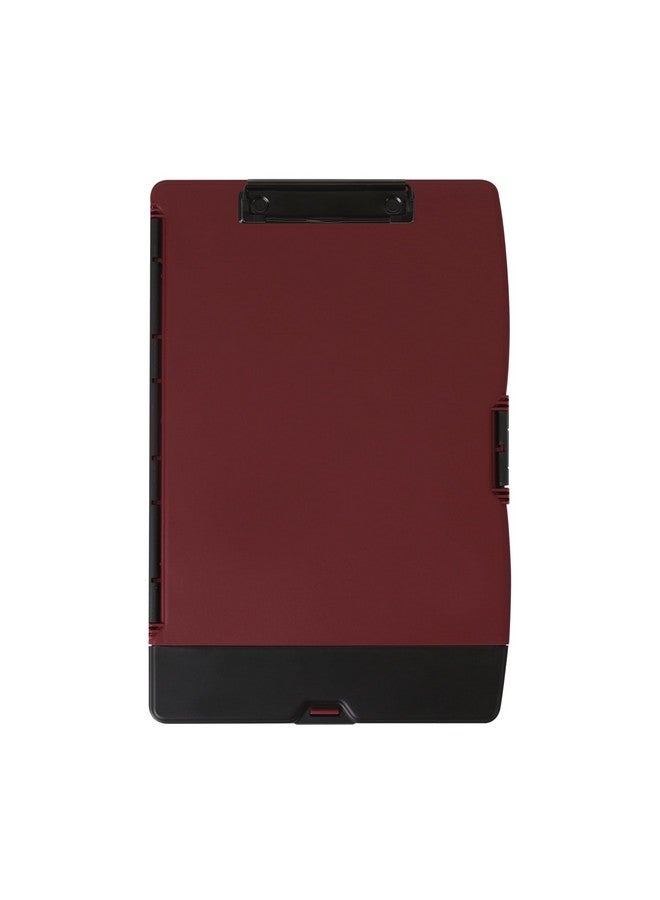 Dexas Folio Clipcase Professional Storage Clipboard With Pen Storage Compartment 9.75 X 14.75 A4 Merlot. Ideal For Teachers Nurses Coaches Students Trades Homeschooling - Image 1