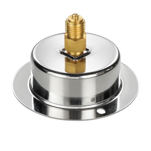 Ionix Bottom Entry Water Pressure Gauge 7 kg/cm² | 100 PSI | Stainless Steel Body | Brass Connector | Accurate Pressure Monitor for RO, Geyser & Water Pump - Image 2