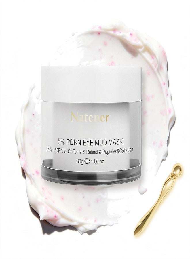 Natener 5% PDRN Eye Cream Clay Mask, DIY Under Eye Patches for Puffy eyes, Dark Circles & Wrinkle Custom Fit on All Face | Caffeine, Retinol, Collengen, Peptides, Hyaluronic - Korean Popular EyeCare - 1.06OZ - Image 1