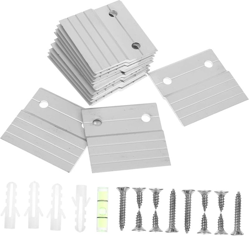 مشابك تعليق فرنسية ثقيلة 6 مجموعات أقواس تركيب على الحائط للوحات الفنية والمرايا والإطارات - Image 1