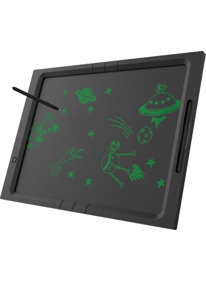 myFirst Sketch Board Pro Paperless Drawing Tablet for Kids | Pressure-Sensitive LCD Writing & Drawing Board, Large Sketch Area, One-Key & Partial Erase, Lock Switch & Portable with Case – Creative Art Pad - Black - Image 3