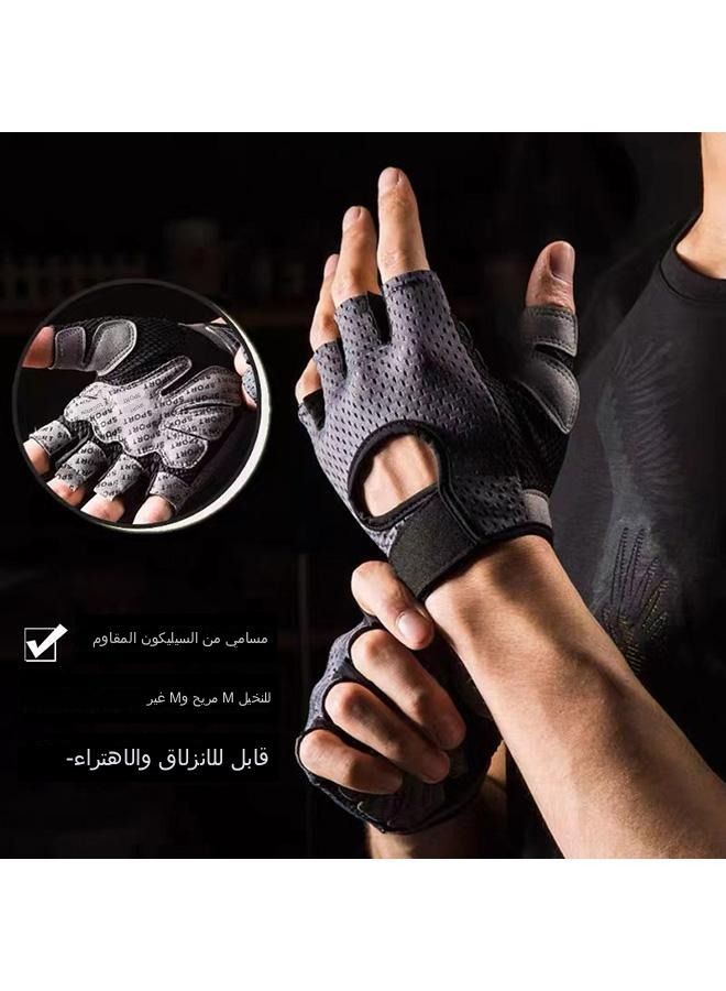 Gym Hand Gloves with Anti-skid and Wear-resistant, Comfortable and Breathable Gym Gloves with Velcro, Weight Lifting Gloves with Wear Easily  - Image 4