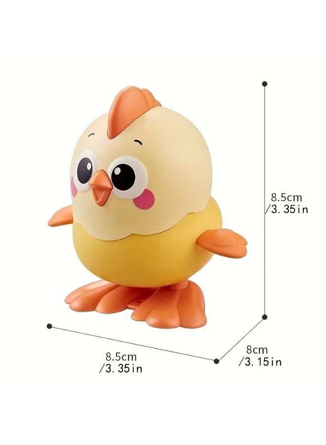 Goolsky Clockwork chicken jumping toy, manual winding jumping doll, Youngsters's puzzle animal model, crawling funny toy, durable and fun - Image 4