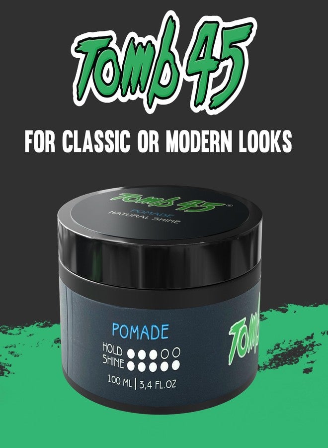 Tomb 45 Hair Styling Pomade - Strong Hold and High Shine for a Sleek Look - Long Lasting Control for All Hair Types - Easy to Apply - Image 5