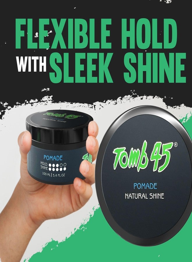 Tomb 45 Hair Styling Pomade - Strong Hold and High Shine for a Sleek Look - Long Lasting Control for All Hair Types - Easy to Apply - Image 4