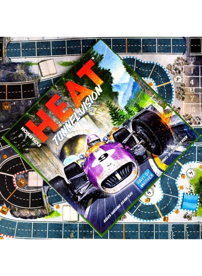 Days of Wonder Heat: Tunnel Vision Board Game Expansion - New Tracks, Championship Season & Front Wing Module! Racing Strategy Game for Kids & Adults, Ages 10+, 1-7 Players, 60 Min Playtime, Made by Days of Wonder - Image 3