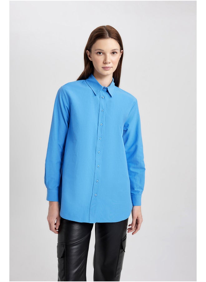 DeFacto - Woman Relax Fit Woven Long Sleeve Tunic - Image 1