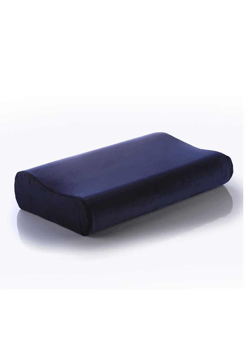 HT Medical sleeping pillow to prevent neck pain and complete comfort during sleep, high-quality German memory foam pillow, navy blue, 60*35 - Image 1