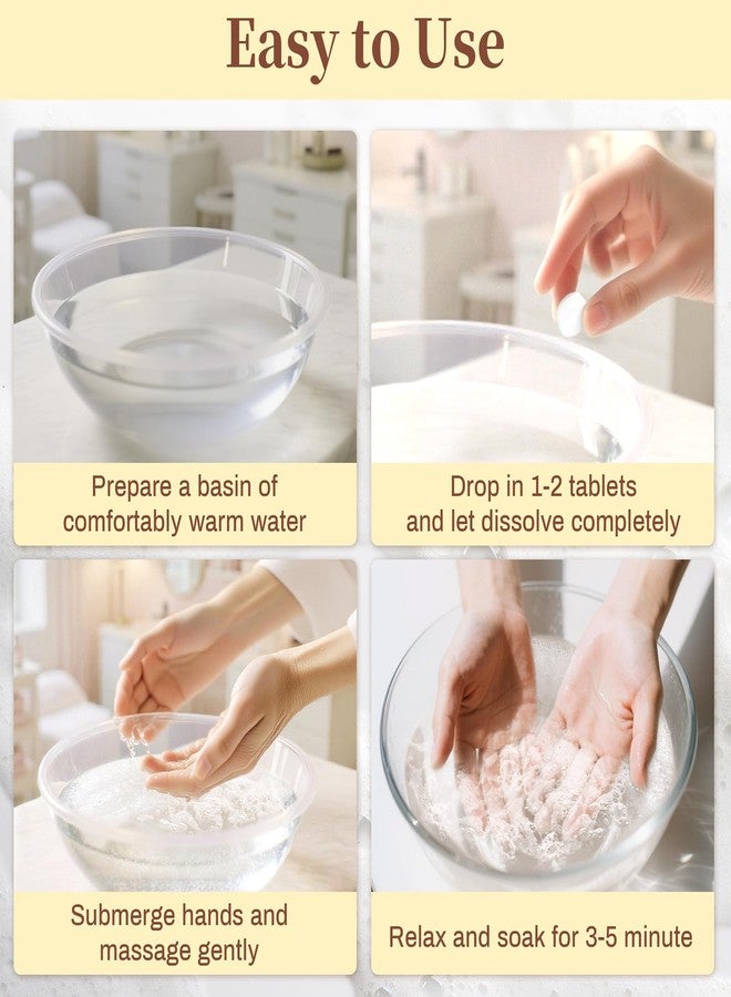 RAQEHO Manicure Spa Balls 8oz - Milk & Honey Soak Balls, Moisturizing Tablets, Cuticle Softener for Foot and Hand Soak Pedicure Spa Supplies Manicure Tools Nail Salon & Tavel Esenntial（80count） - Image 5
