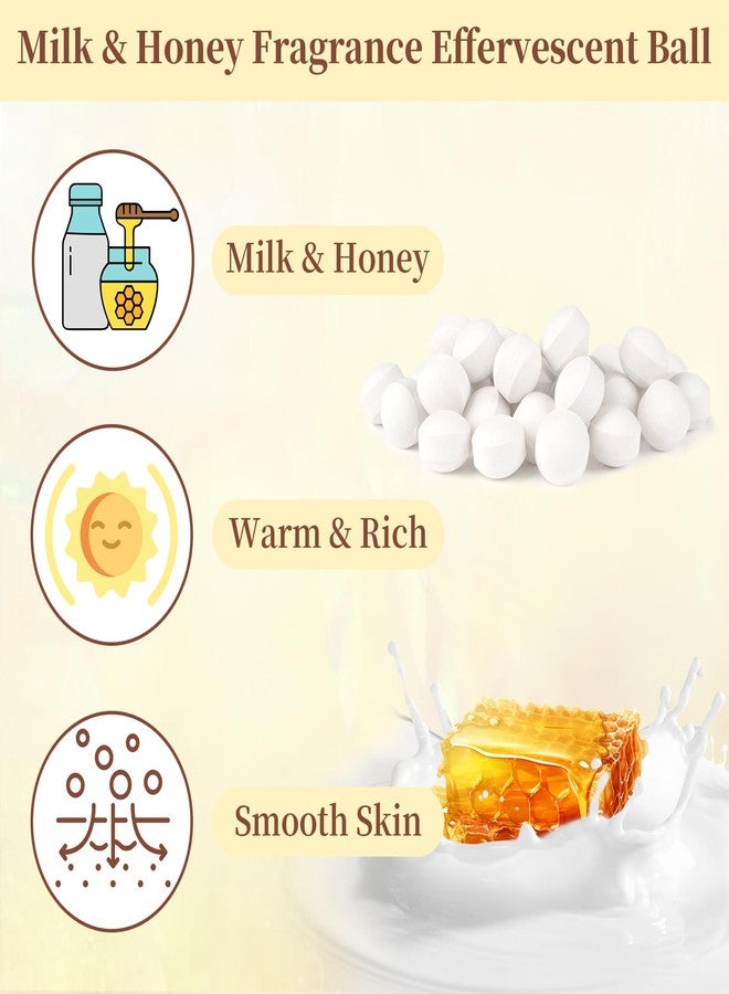 RAQEHO Manicure Spa Balls 8oz - Milk & Honey Soak Balls, Moisturizing Tablets, Cuticle Softener for Foot and Hand Soak Pedicure Spa Supplies Manicure Tools Nail Salon & Tavel Esenntial（80count） - Image 3