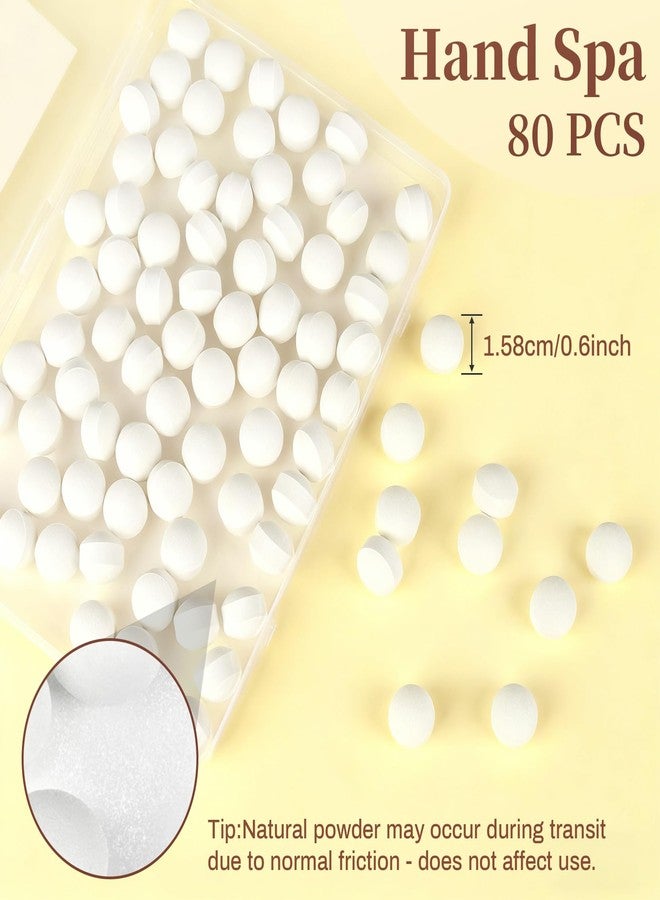 RAQEHO Manicure Spa Balls 8oz - Milk & Honey Soak Balls, Moisturizing Tablets, Cuticle Softener for Foot and Hand Soak Pedicure Spa Supplies Manicure Tools Nail Salon & Tavel Esenntial（80count） - Image 2