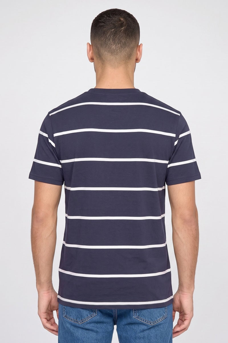 Ellesse Men Sportswear Fit Short Sleeve Outdoor T-Shirt, Navy - Image 4