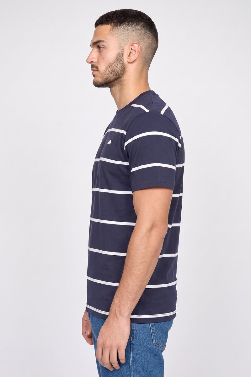 Ellesse Men Sportswear Fit Short Sleeve Outdoor T-Shirt, Navy - Image 3