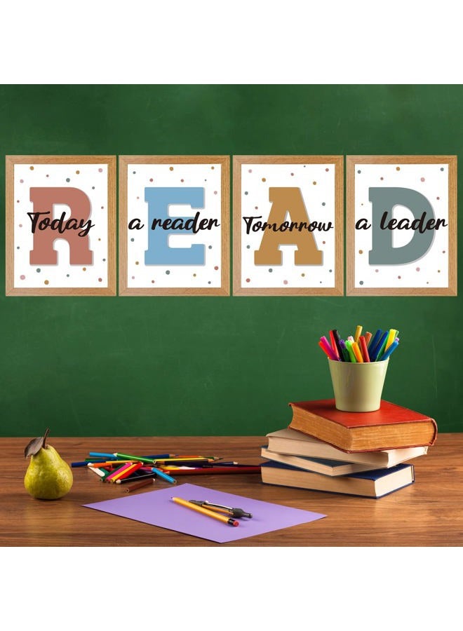 BelleAngle Boho Reading Posters for Classroom Decorations Read Sign Bulletin Board Set for Pre School Elementary Middle School Daycare Library Classroom Wall Decor - Image 4