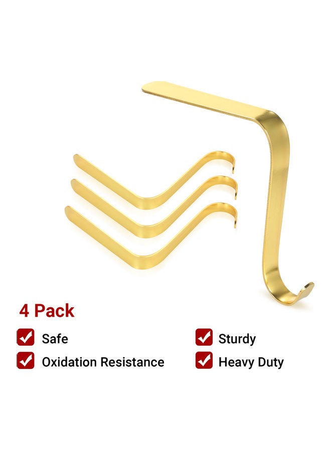NIBEMINENT 4-Piece Garland Clip Set Gold 