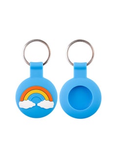STAUD 1 piece Apple Airtag Tracker Silicone Protective Cover Compatible with Keychain,Airtag Shockproof Case Cover(Rainbow style)  - Image 1