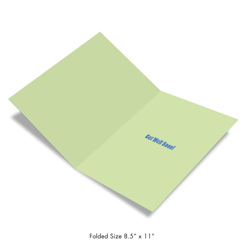 NobleWorks - Funny Group Get Well Card (8.5 x 11 Inch) - Jumbo Feel Better Soon from All of Us, Hospital, Sick - Big Get Well Wishes J2721GWG-US - Image 2