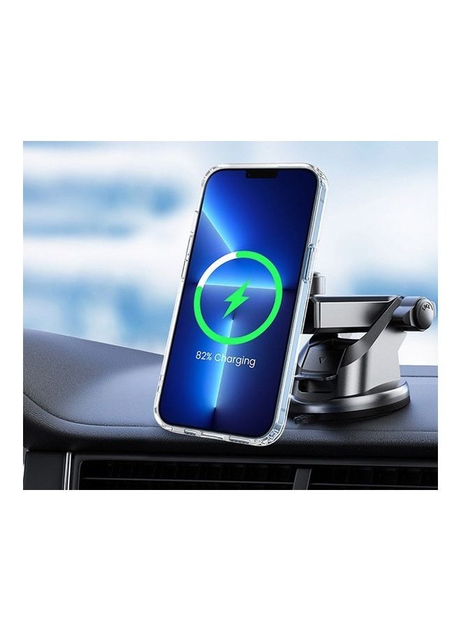 NIBEMINENT - Clear MagSafe Case Transparent Magnetic Shockproof Cover Wireless Charging Compatible For Apple iPhone 14 Pro Max(6.7 inch) - Image 1