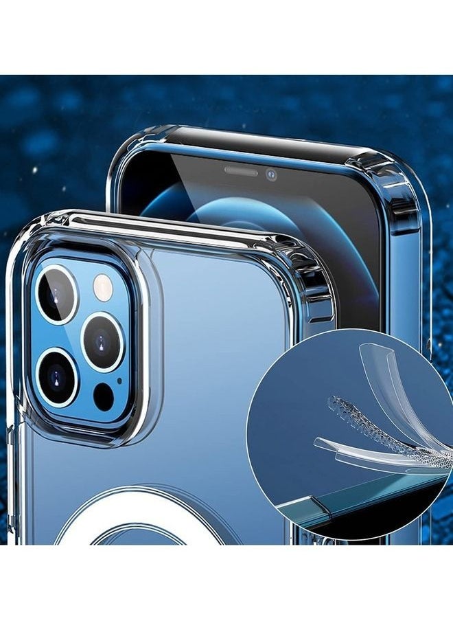 NIBEMINENT - Clear MagSafe Case Transparent Magnetic Shockproof Cover Wireless Charging Compatible For Apple iPhone 14 Pro Max(6.7 inch) - Image 1