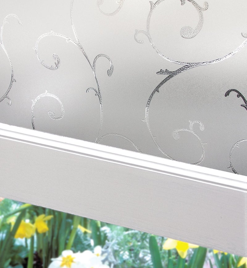 Artscape Etched Lace | Decorative Privacy Window Film with Textured Glass Pattern | Non-Adhesive & UV Protection | Easy to Apply & Removable | 24 x 36 Inches | Made in USA - Image 1