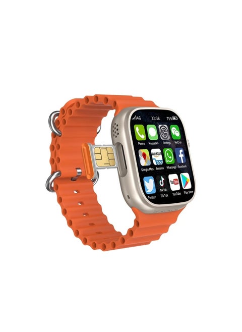 Smart watch C90 Ultra SIM card supports Tik Tok, Snap, YouTube, Google and WhatsApp
