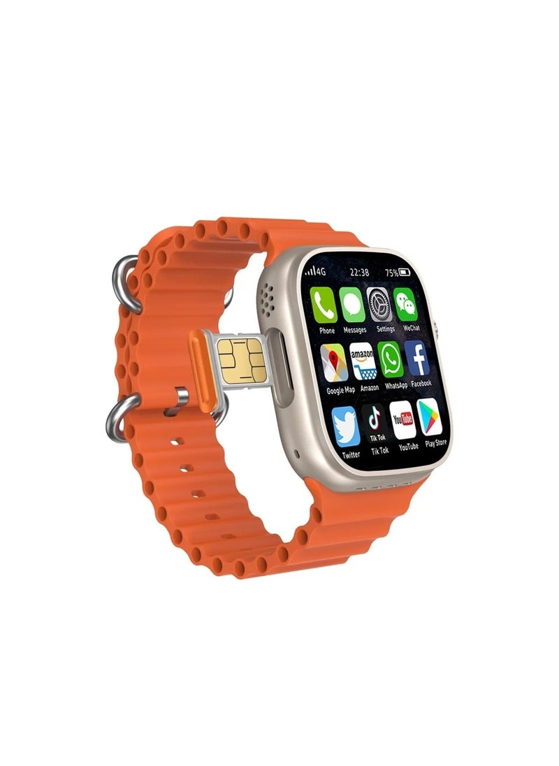 Smart watch C90 Ultra SIM card supports Tik Tok, Snap, YouTube, Google and WhatsApp