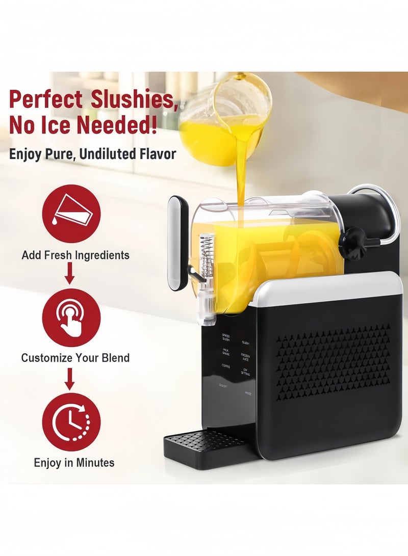 GGEROU Maker Machine 1.8L Large Capacity Auto-Clean with 5 Preset Modes Quick Freeze Ice Blender for Margaritas & Smoothies Frozen Cocktail, Milkshake, Slush Drink Maker Black  - Image 2