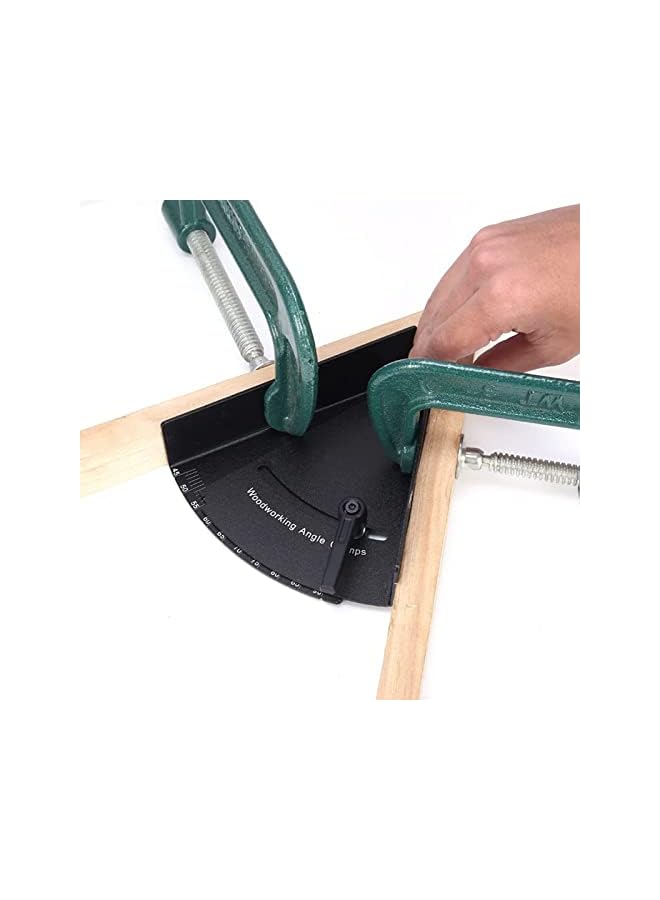 promass Corner Clamps, 90 Degree Right Variable Angle Woodworking Protractor Clip Tools with Adjustable Swing Corner for Woodworking, Cabinet, Drawer, Photo Frame - Image 3
