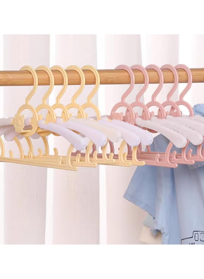 RATSAW 50-Piece Baby Hangers Set, Non-Slip and Extendable Plastic Children's Newborn Baby Hangers 11"-14" Adjustable Children Coat Hanger for Girl Boy Toddler Kids Child, Grey - Image 5