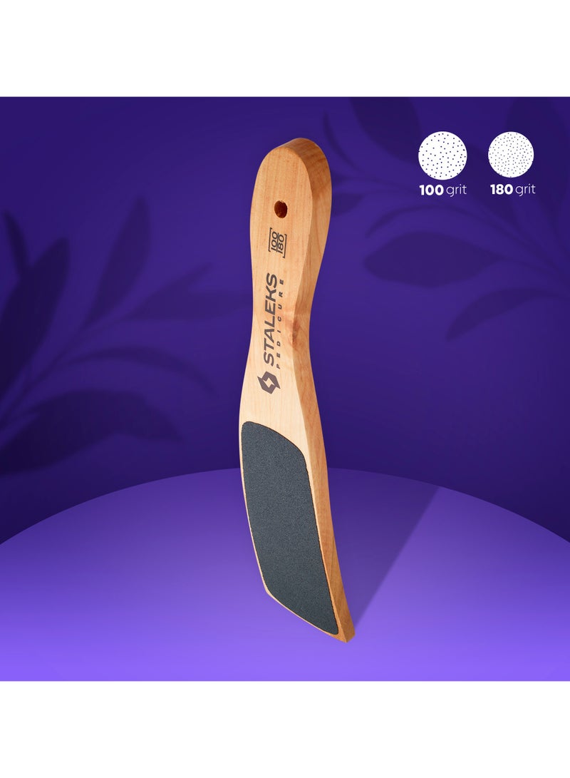 STALEKS Wooden foot file BEAUTY & CARE 10 TYPE 2 100/180 grit - Image 1