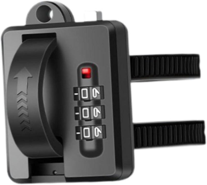 3 Digit Combination Helmet Lock for Bicycle Road Bike Suitcase Luggage Black - Image 2