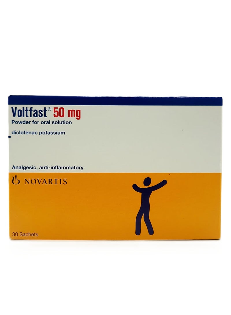 NOVARTIS Voltfast Powder for oral solution 50mg  30 Sachets - Image 1