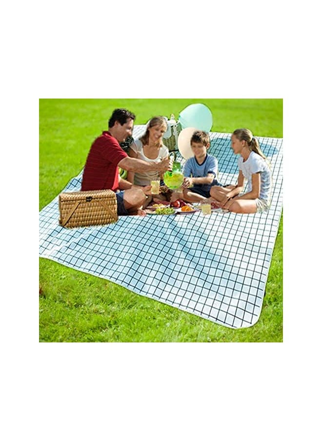 Generic - Large Picnic Blanket Camping Blanket Picnic Mat Outdoor Blanket With Waterproof Great For Beach Outdoor Camping Picnic 79 X 79 Inches Coffee - Image 1