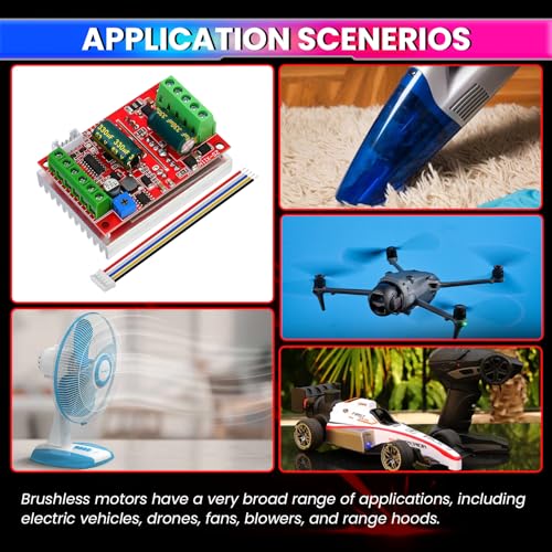 amiciSmart DC 6-60V 400W BLDC Three-Phase Brushless Motor Controller with PWM and Hall Sensor Support - Image 5