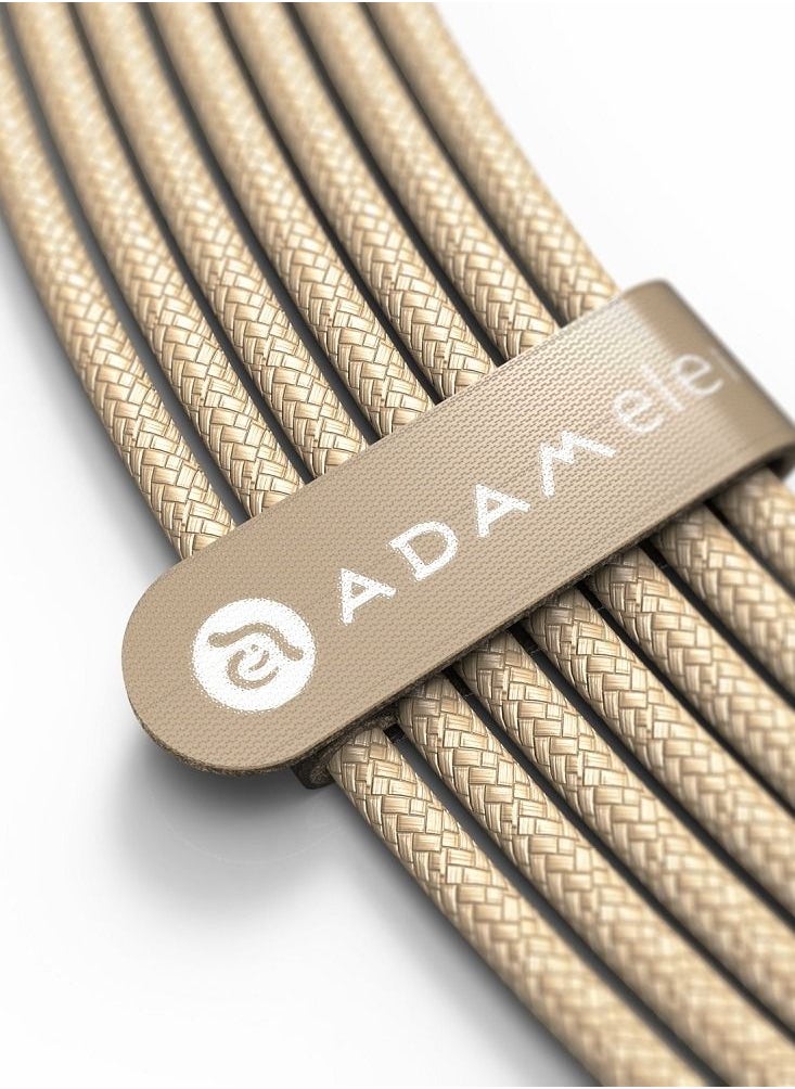 ADAM ELEMENTS ADAM ELEMENTS CASA M100 USB Type C Male to USB 3.0 Male Cable Metal Braid Gold  - Image 4