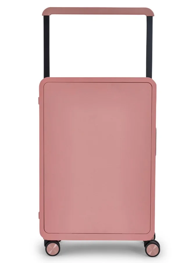 LIMRA Travel Bag From Limra It contains two compartments Made Of PC Luggage Trolley Size 24 inch Color Pink