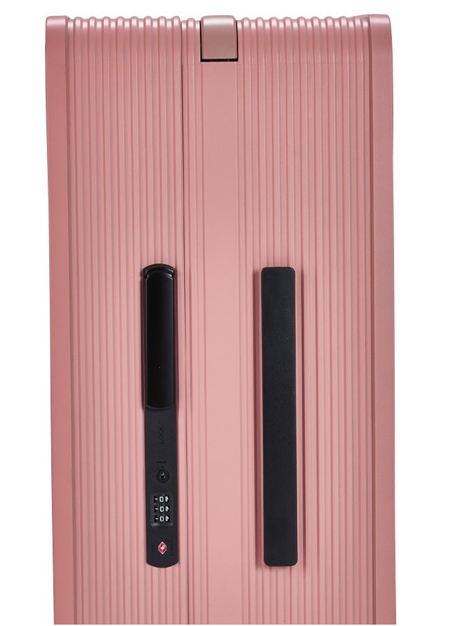 LIMRA - Travel Bag From Limra It contains two compartments Made Of PC Luggage Trolley Size 24 inch Color Pink - Image 1