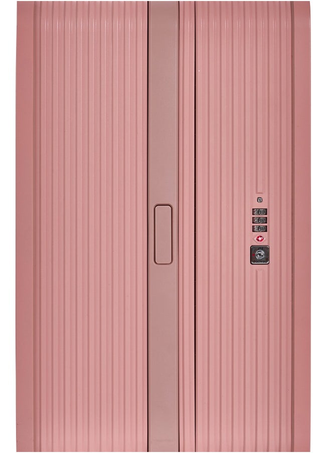 LIMRA - Travel Bag From Limra It contains two compartments Made Of PC Luggage Trolley Size 24 inch Color Pink - Image 1