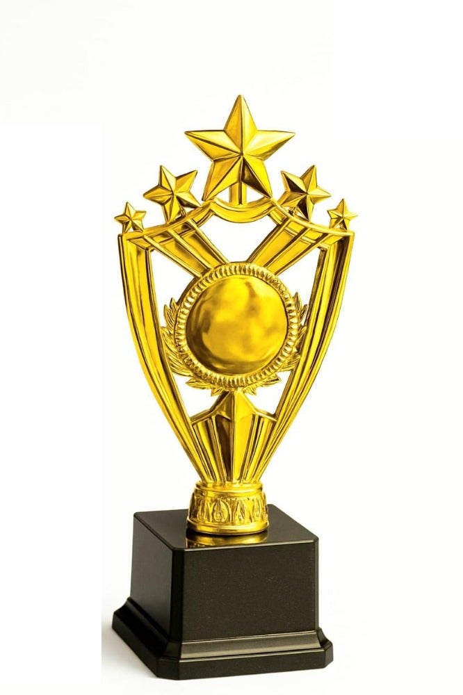 Spall 21.3cm Star Gold Trophy – Achievement Award Trophy for Sports, Competitions & Recognition Events - Image 1