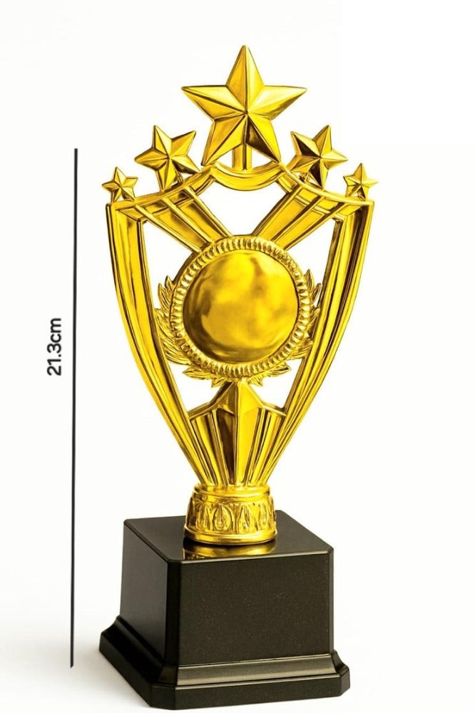 Spall 21.3cm Star Gold Trophy – Achievement Award Trophy for Sports, Competitions & Recognition Events - Image 2
