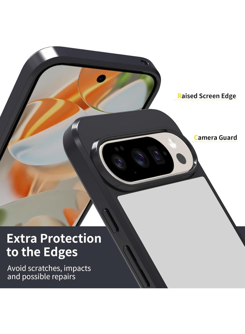 Case for Pixel 10 / Pixel 10 Pro Shockproof Crystal Clear Cover Anti-Yellowing Back Case Edge with TPU Bumper Protection Transparent Back Cover Case for Pixel 10/10 Pro - Image 5