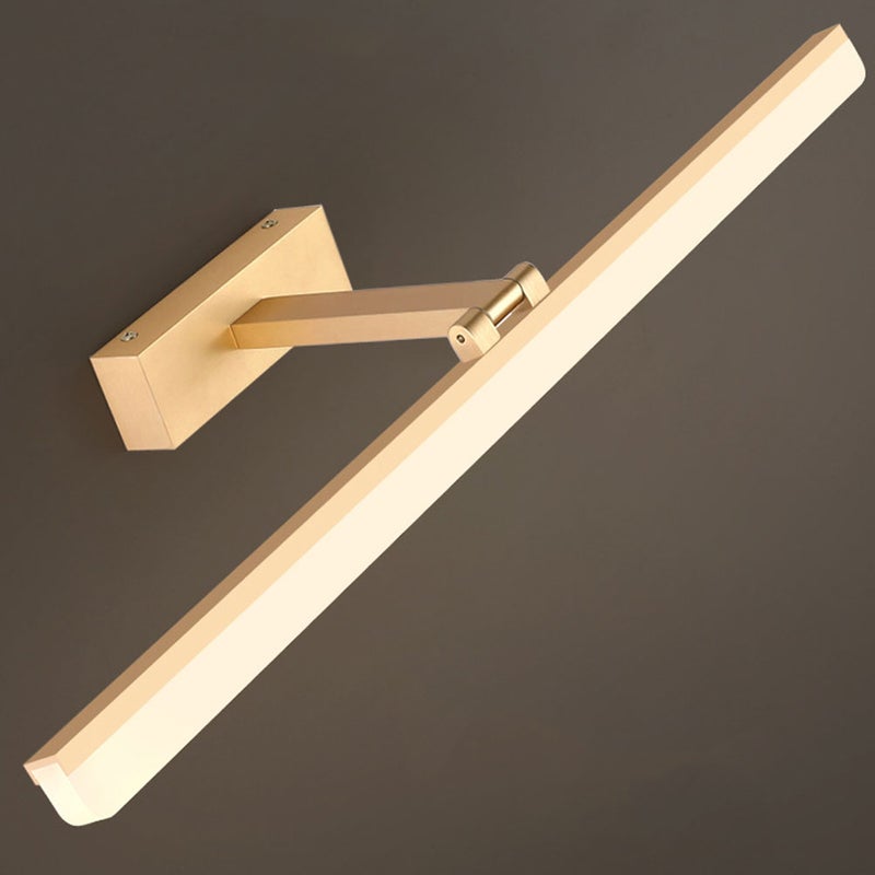 Mirror Headlight Stainless Steel Mirror Light Practical Makeup Wall Lamp ((9W/40cm Golden/White Light) - Image 4
