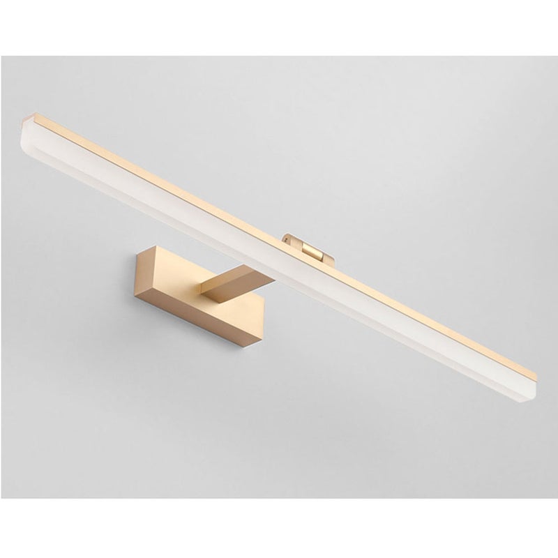 Mirror Headlight Stainless Steel Mirror Light Practical Makeup Wall Lamp ((9W/40cm Golden/White Light) - Image 3