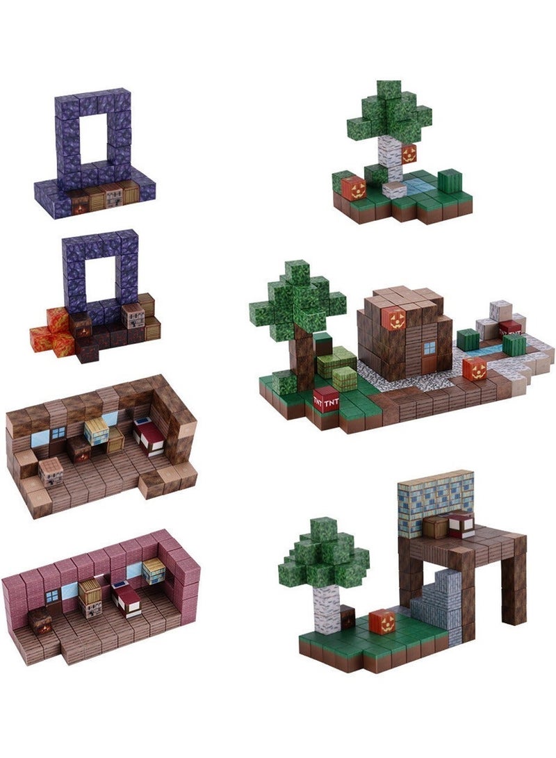 AirYoung Game Magnetic Building Blocks , Children's Educational Game Accessories, Miniature World Building Toys Cube Construction 25MM Super Large Size, Puzzle Building Block Family Parent-child Game - Image 3