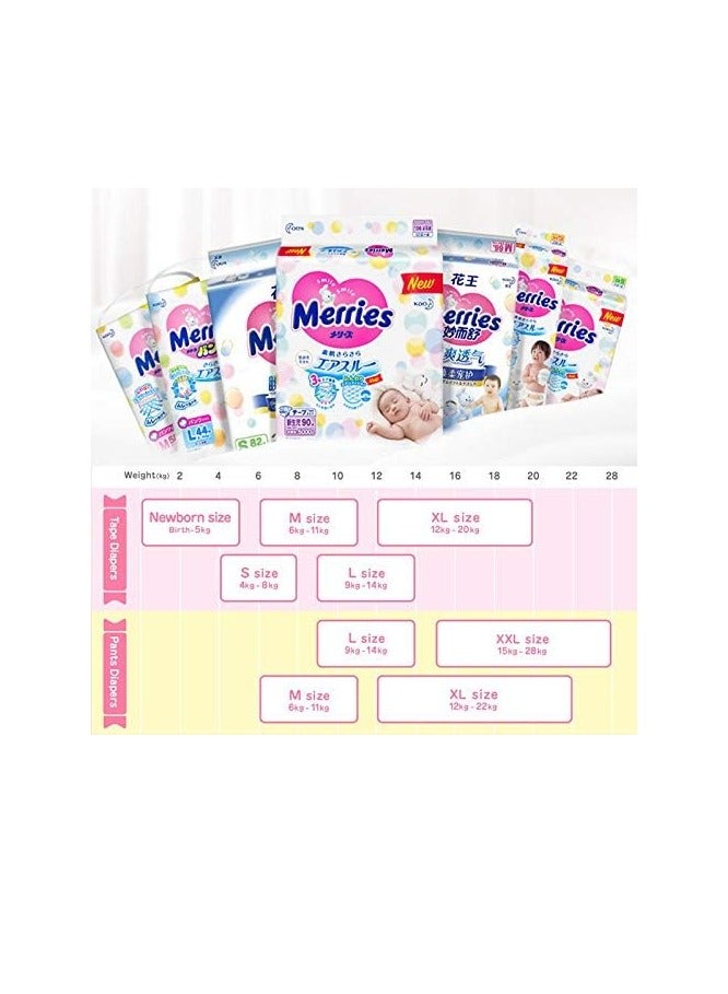 Merries  diapers M64 pcs,6-11kg, Japan import，The incremental ，Ultra-thin breathable diapers for both girls and boys - Image 5