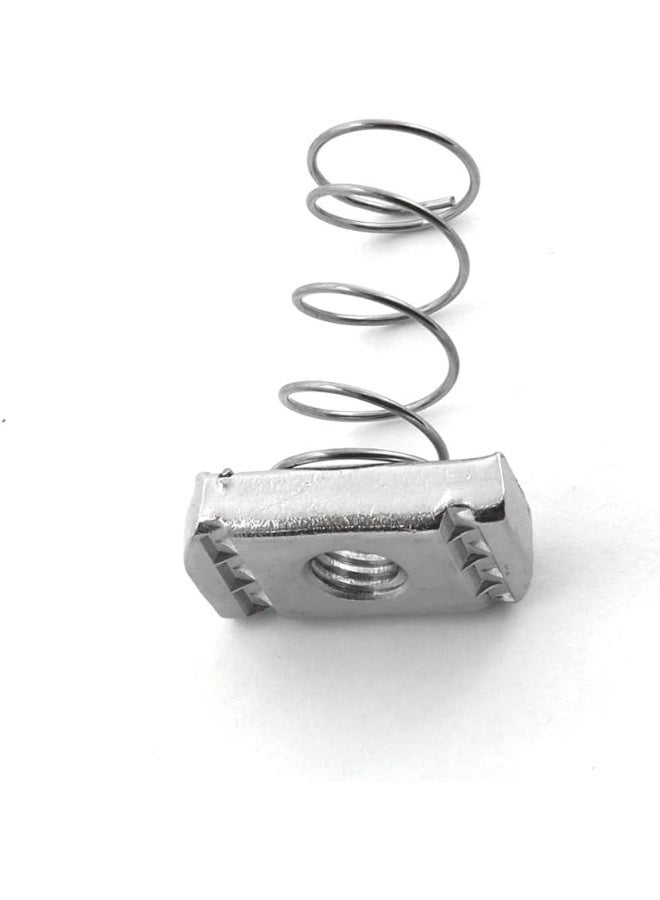 Biella Strut Channel Nuts, M10- Spring Channel Nuts With Zinc Electroplate Finish, Long Spring Nuts Great For Use With Strut Channel - Image 3