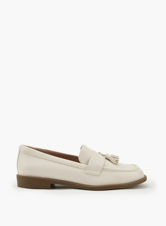 Tassel Accent Slip-On Loafers