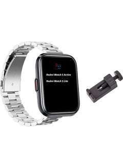 Redmud Teknoloji Xiaomi Redmi Watch 5 Active / Redmi Watch 5 Lite Compatible Stainless Steel Strap and Adjustment Device  - Image 1